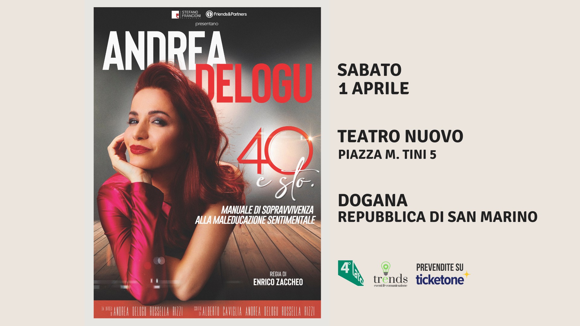 Andrea Delogu / Sabato 1.04 a San Marino